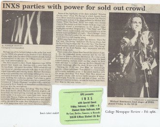 Review and ticket stub from the night (Image courtesy of Jennifer Johnston)