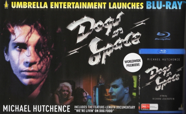 Promotional poster for the Blu-ray DVD release of 'Dogs in Space'